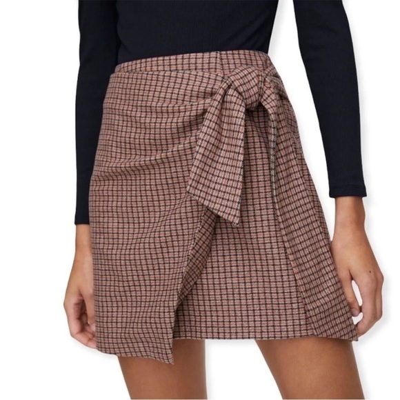 Aritzia Wilfred Dorine Wool Plaid Skirt - Picture 2 of 8